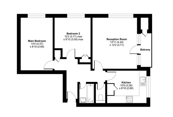Flat 51 Elmslie Point, Leopold Street, Bow, London, E3 4LD