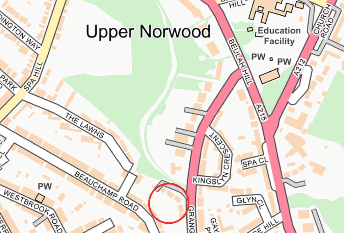 Garages at Hilltop Court, 345 Grange Road, Upper Norwood, London, Croydon, SE19 3BX