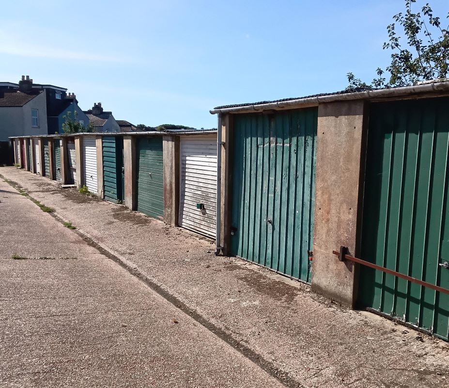Garages at rear of, 16 Bedford Road, Hastings, East Sussex, TN35 5JA -  Strettons