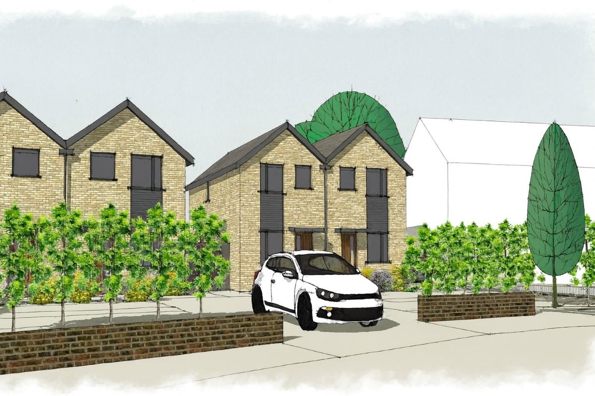Land & Garages at Falmouth Place, Five Oak Green, Tonbridge, Kent, TN12 6RD