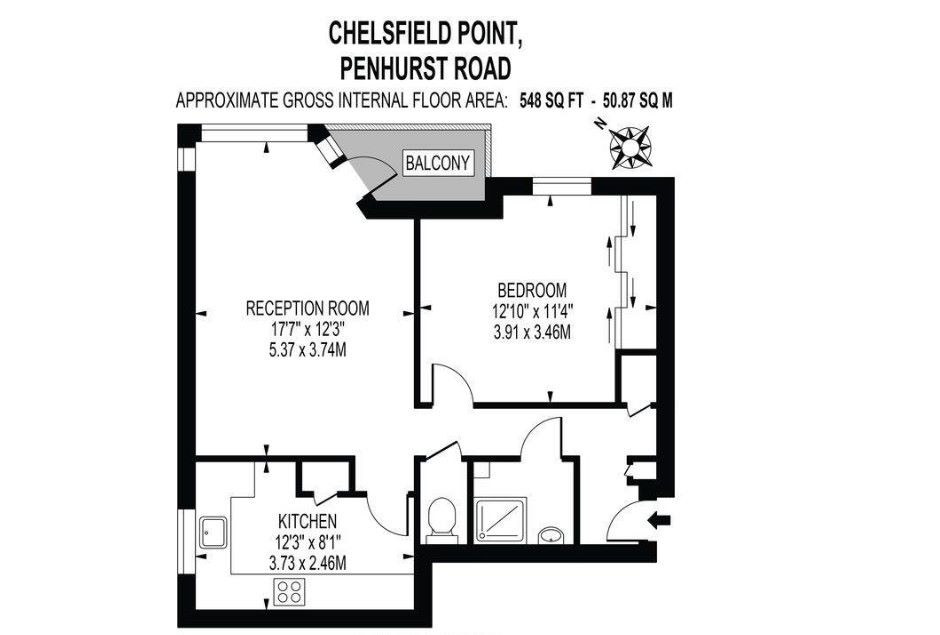 Flat 26 Chelsfield Point, Penshurst Road, London, E9 7DY