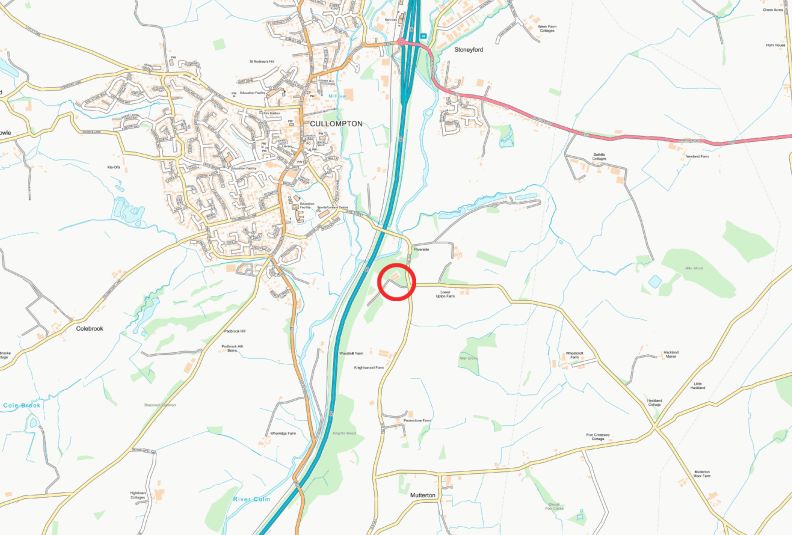 Land at Culm Spring Farm, Road From Old Hill Cross To Mutterton Cross, Cullompton, Devon, EX15 1RW