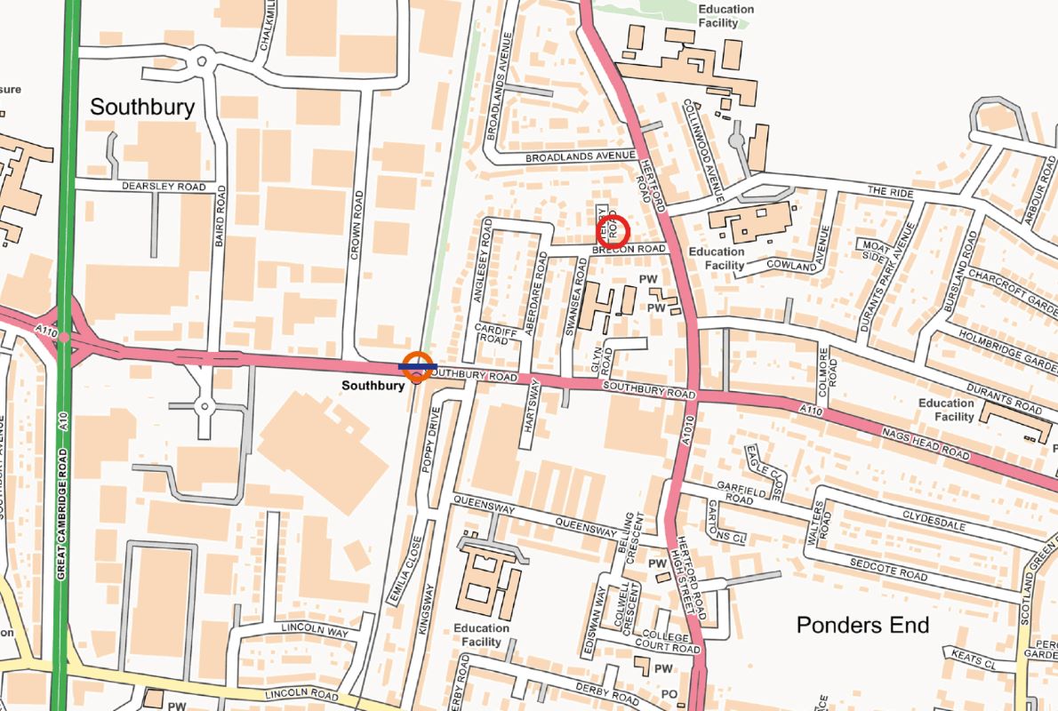 Land to the rear of, 17 Brecon Road, Enfield, Middlesex, EN3 4JD -  Strettons