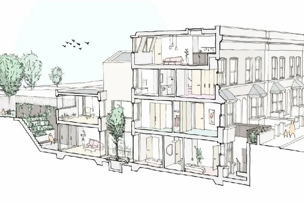 Land Development withdrawn through auction in 51 Mill Hill Road, London
