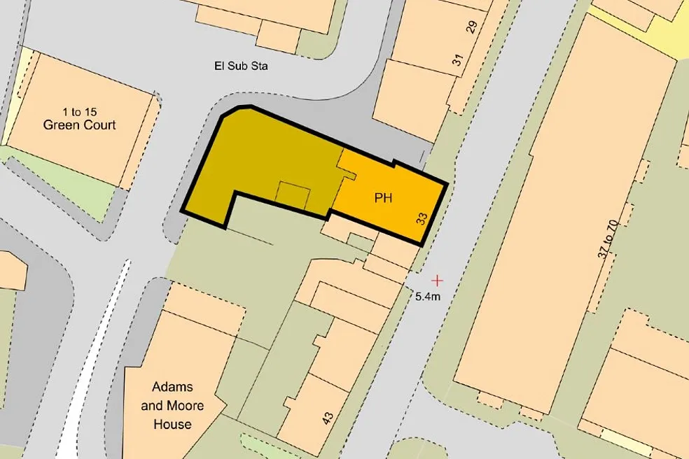 Lot 15 - FREEHOLD VACANT DERELICT PUB & REAR SITE WITH PLANNING FOR A FIVE STORY BLOCK